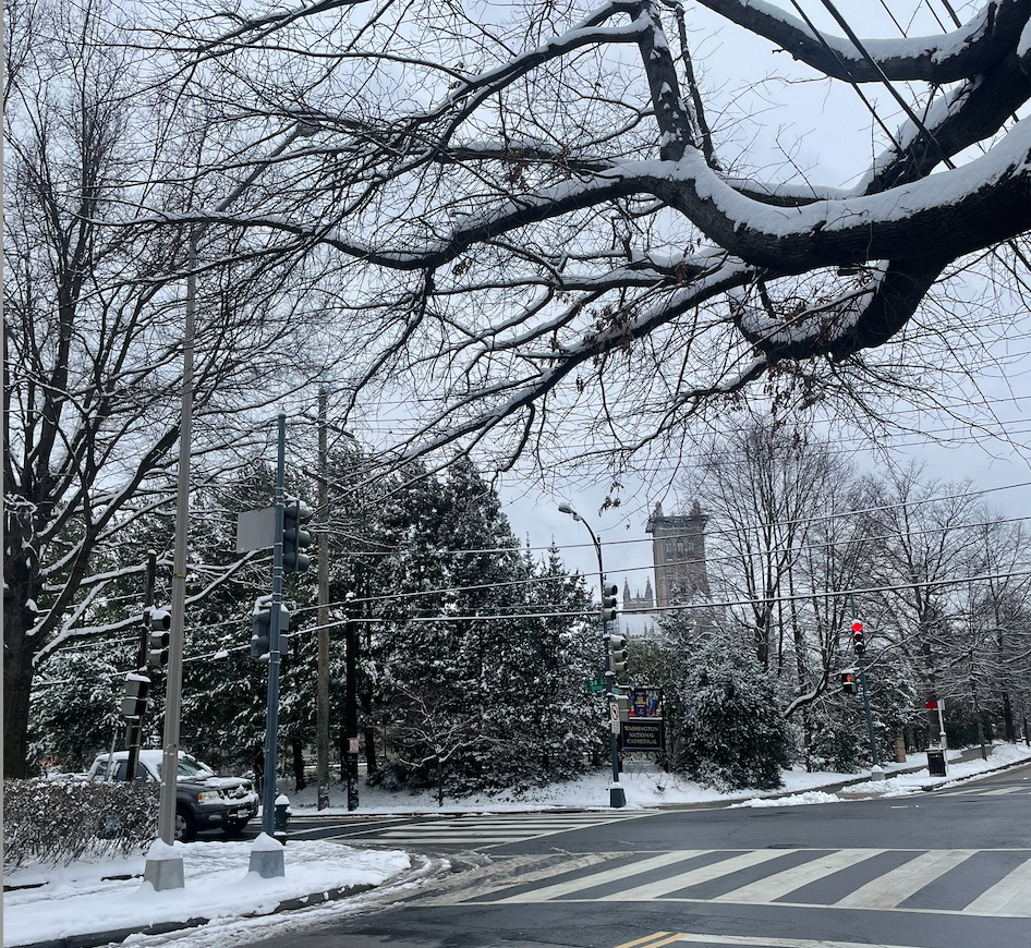 On Jan. 16, inches of snow covered the Washington D.C. region. This occurrence led to the decision to close the WIS campuses for a couple of days and go forth with virtual learning. (Courtesy of Selena Said)